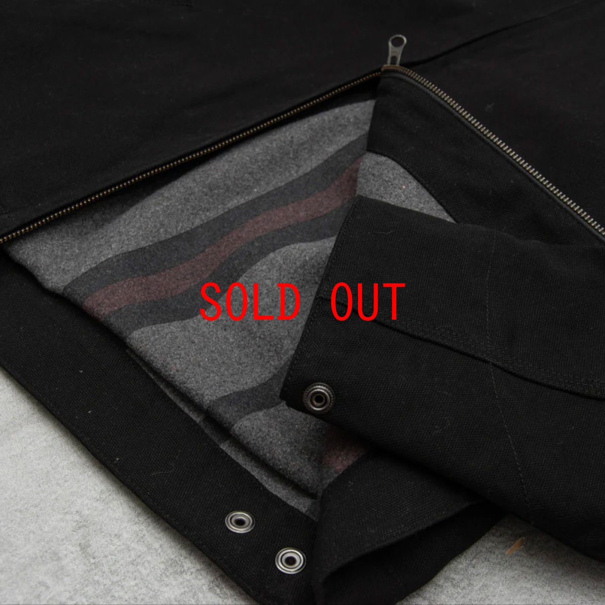 画像5: Detroit Jacket Black Black rinsed デトロイト ジャケット ヘビーウェイト キャンバス (5)