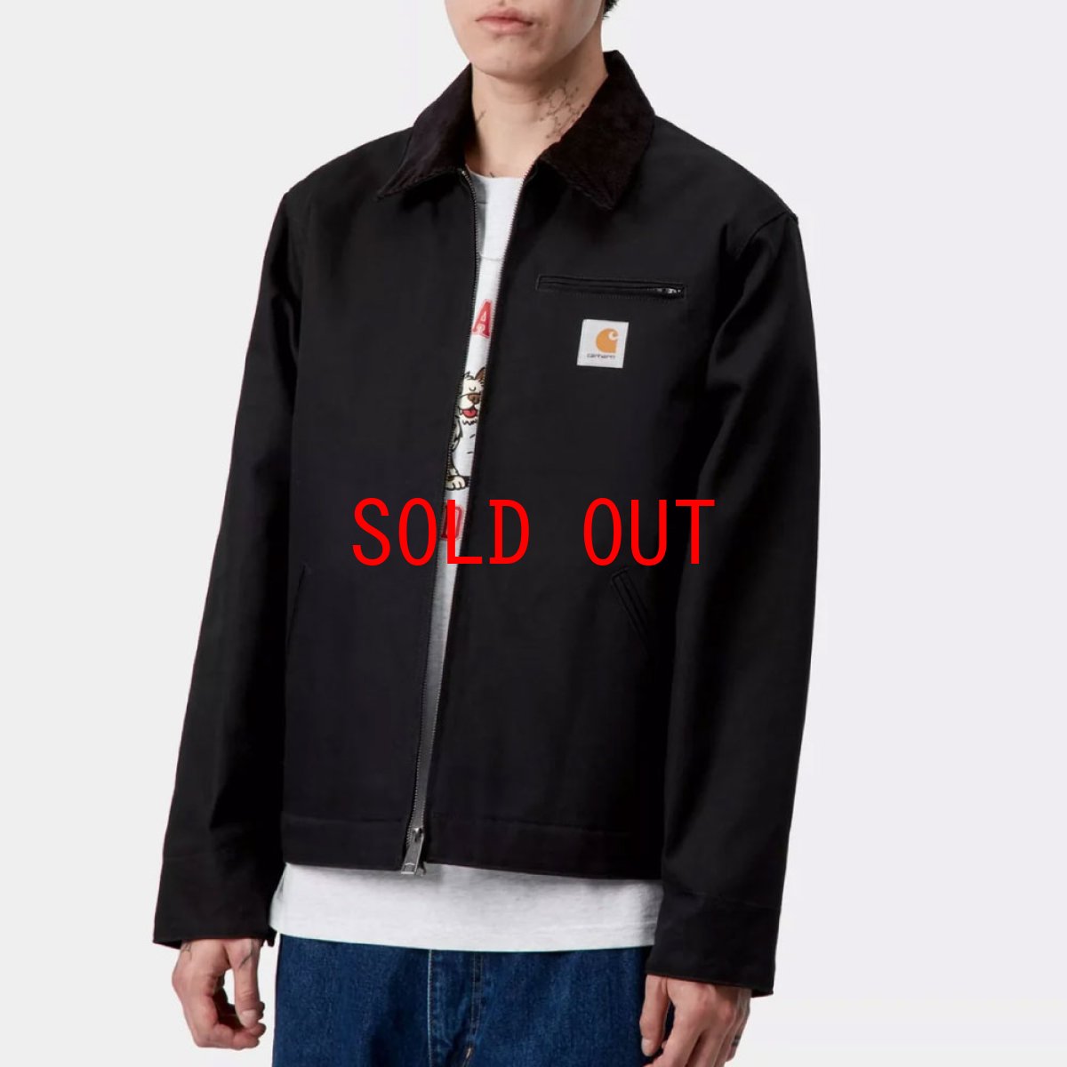 画像8: Detroit Jacket Black Black rinsed デトロイト ジャケット ヘビーウェイト キャンバス (8)