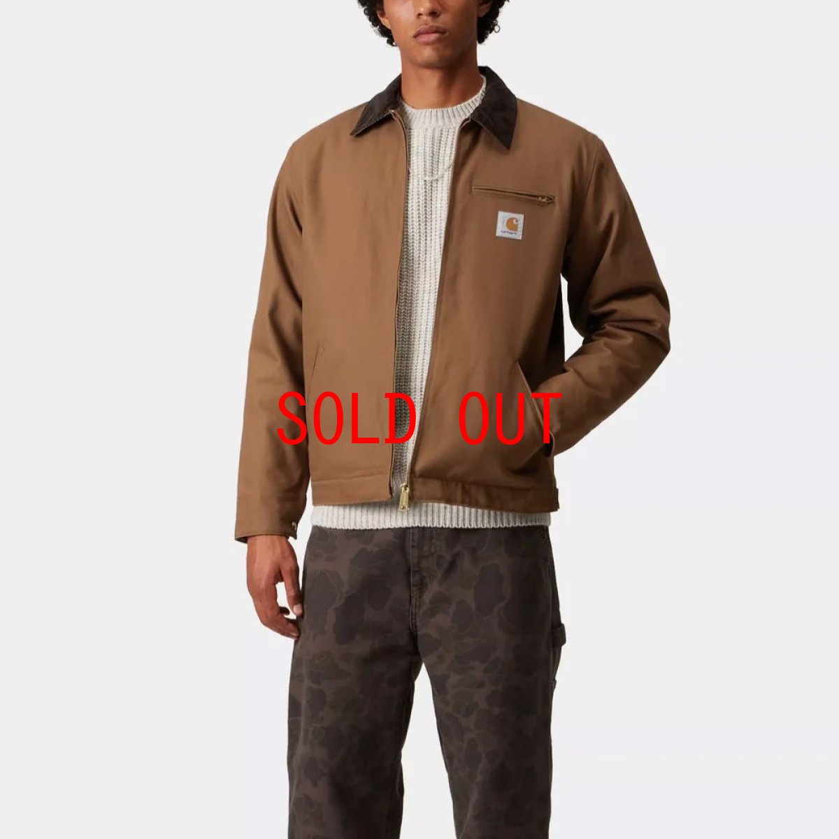 画像8: Detroit Jacket Brown rinsed デトロイト ジャケット ヘビーウェイト キャンバス (8)