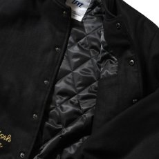 画像5: Heritage Melton Emblem Jacket BLK スタジャン スナップ モノグラムLFロゴ チェーン ステッチ メルトン ジャケット (5)