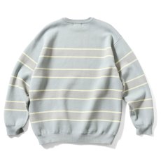 画像2: Heritage Cotton Knit Sweater BLU ハイゲージ コットン ニット ボーダー セーター (2)