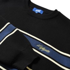 画像4: Heritage Cotton Knit Sweater BLK ハイゲージ コットン ニット ボーダー セーター (4)