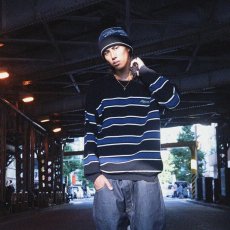 画像5: Heritage Cotton Knit Sweater BLK ハイゲージ コットン ニット ボーダー セーター (5)