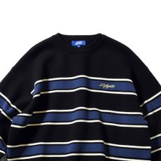 画像8: Heritage Cotton Knit Sweater BLK ハイゲージ コットン ニット ボーダー セーター (8)