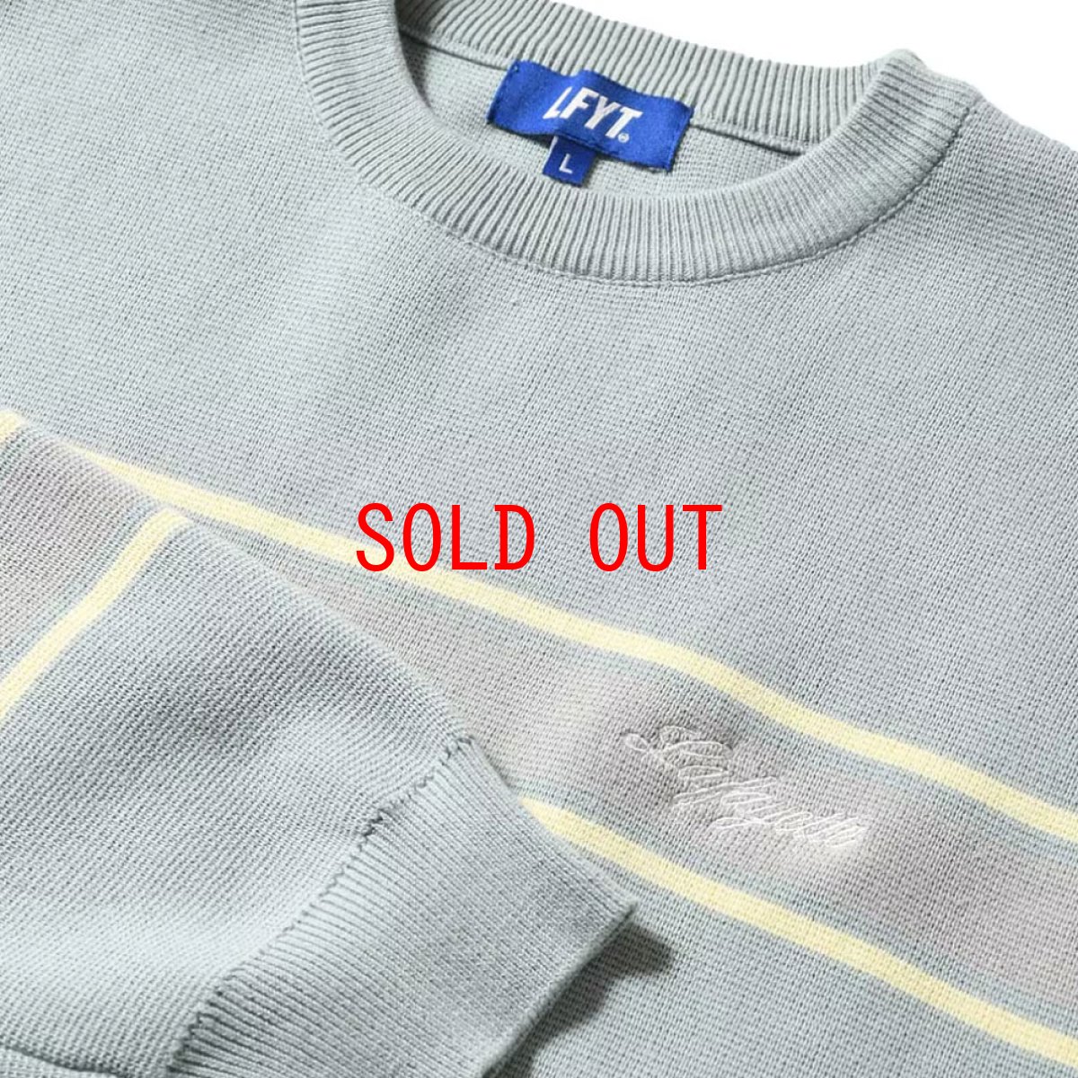 画像3: LFYT Heritage Cotton Knit Sweater BLU ハイゲージ コットン ニット ボーダー セーター (3)