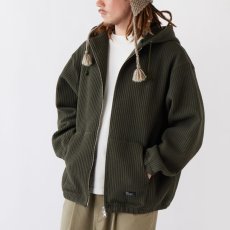 画像1: QUILZIP Quilting Zip Sweat Hoodie Olive ZIP パーカー キルティング フーディー (1)