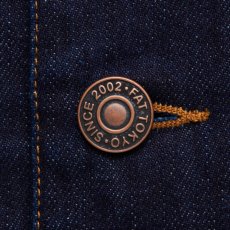 画像4: MACKSTEAM Denim Collarless Jacket デニム ノーカラー ジャケット (4)