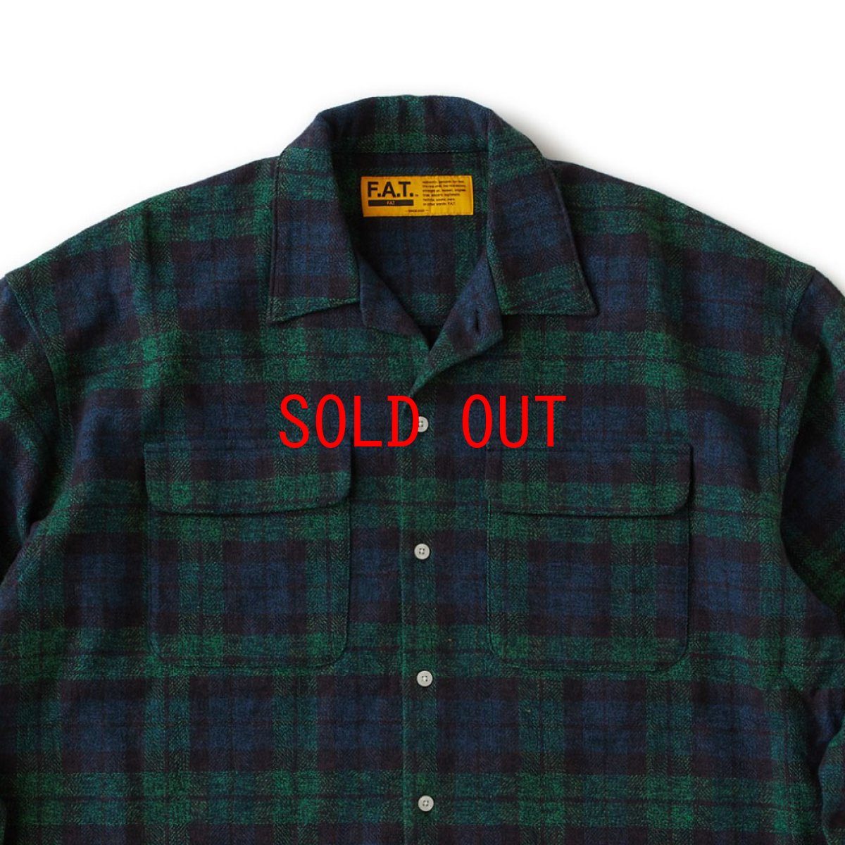 画像12: 【FAT 沖縄 シャツ メンズファッション 通販】F.A.T. HEATHERCROP L/S Check Shirts チェックネルワーク Green (12)
