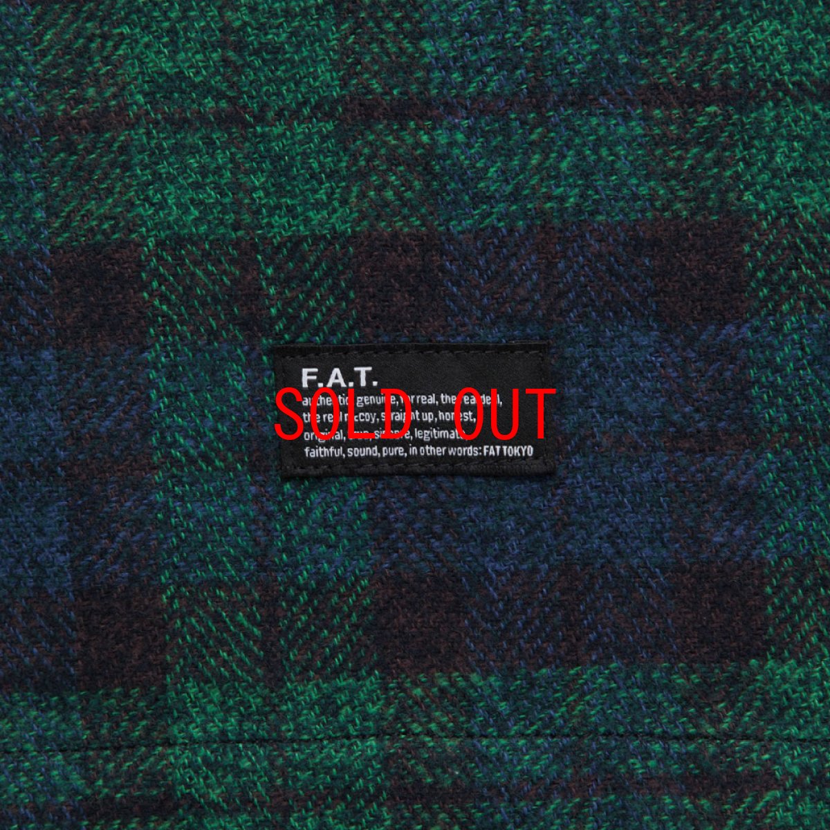 画像6: 【FAT 沖縄 シャツ メンズファッション 通販】F.A.T. HEATHERCROP L/S Check Shirts チェックネルワーク Green (6)
