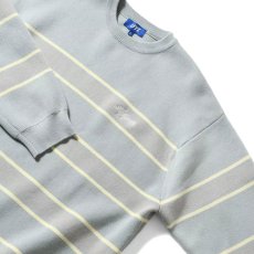 画像4: Heritage Cotton Knit Sweater BLU ハイゲージ コットン ニット ボーダー セーター (4)