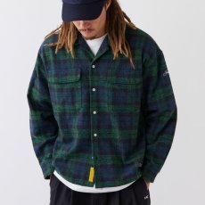 画像1: HEATHERCROP L/S Check Shirts チェック ネル ワーク シャツ シャツ (1)