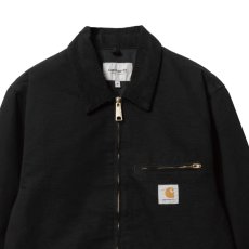 画像6: Detroit Jacket Black Black rinsed デトロイト ジャケット ヘビーウェイト キャンバス 裏地なし (6)