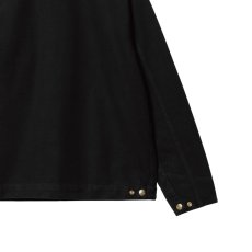 画像9: Detroit Jacket Black Black rinsed デトロイト ジャケット ヘビーウェイト キャンバス 裏地なし (9)