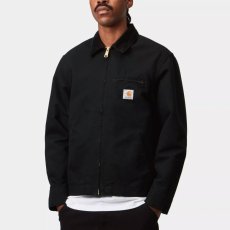 画像1: Detroit Jacket Black Black rinsed デトロイト ジャケット ヘビーウェイト キャンバス 裏地なし (1)