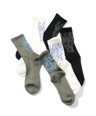 画像1: Line Logo Break Socks ハイ ソックス (1)