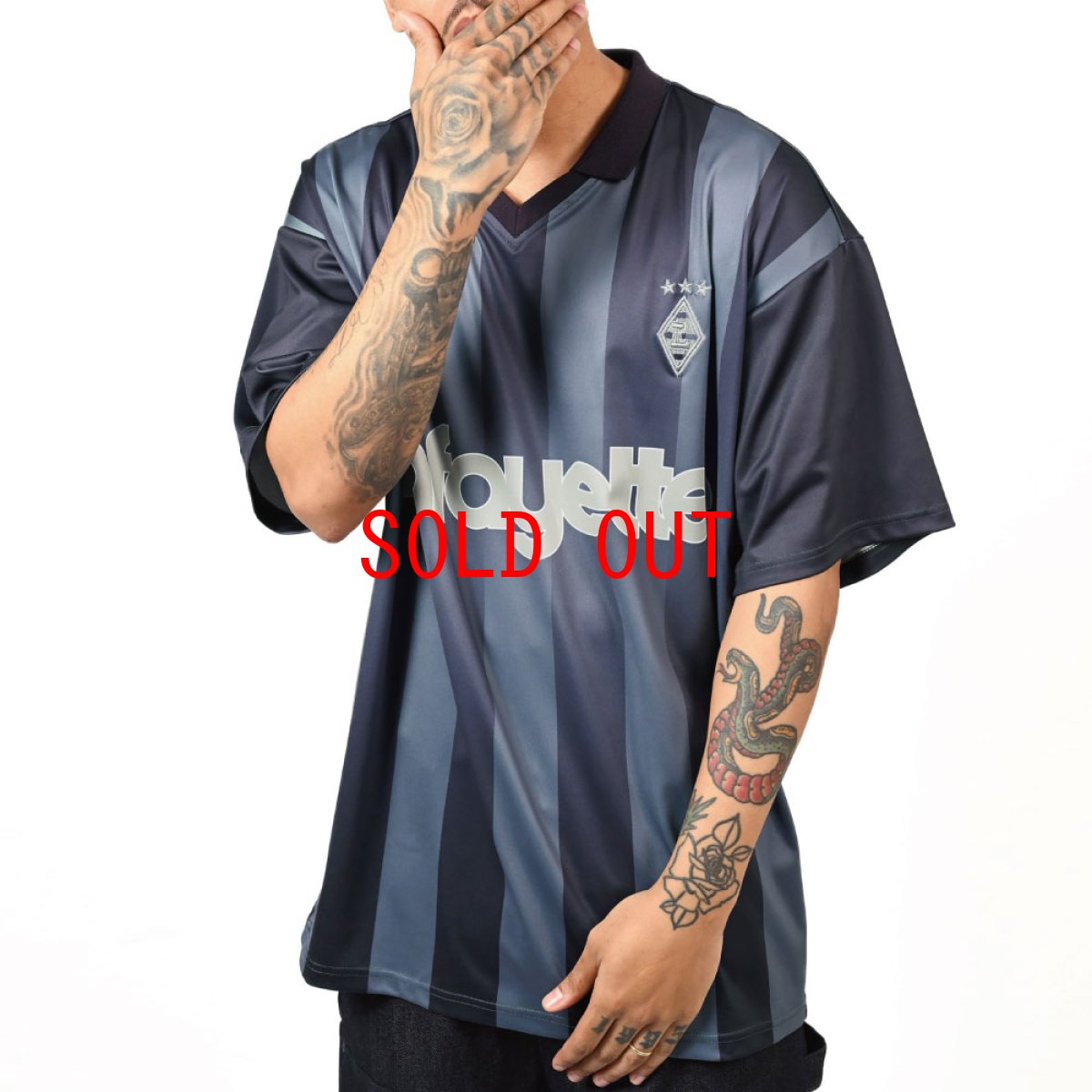 LFYT Stripe Soccer Jersey Navy