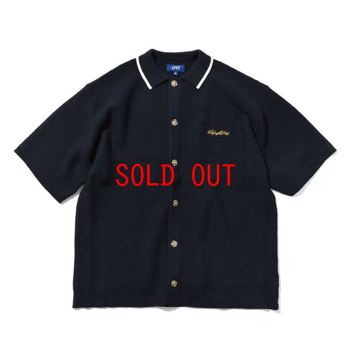 画像3: LFYT Raven Pattern Summer Knit Shirt 半袖 サマー ニット シャツ LFYT Lafayette (3)