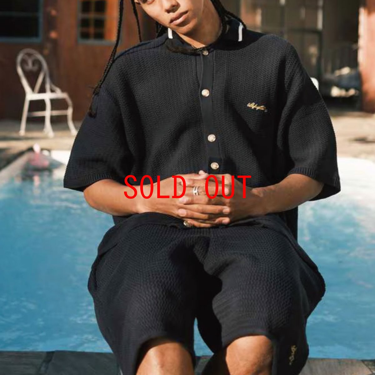 LFYT Raven Pattern Summer Knit Shirt