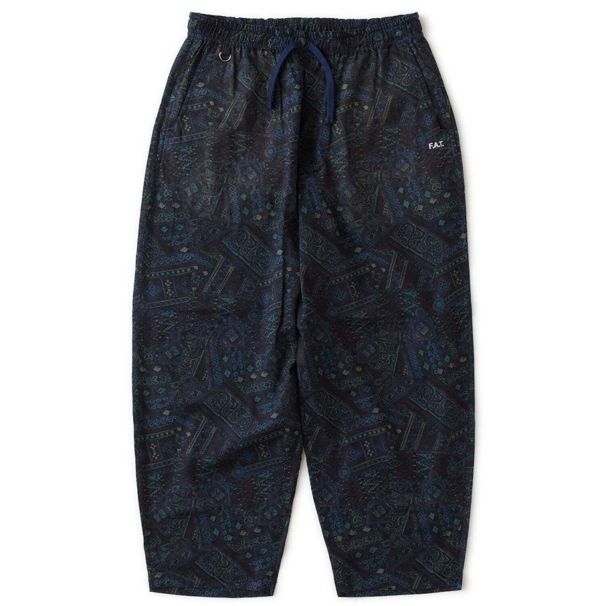 画像2: BATILAX Wide Pants バティックプリント コットンリネン ワイド イージー パンツ (2)