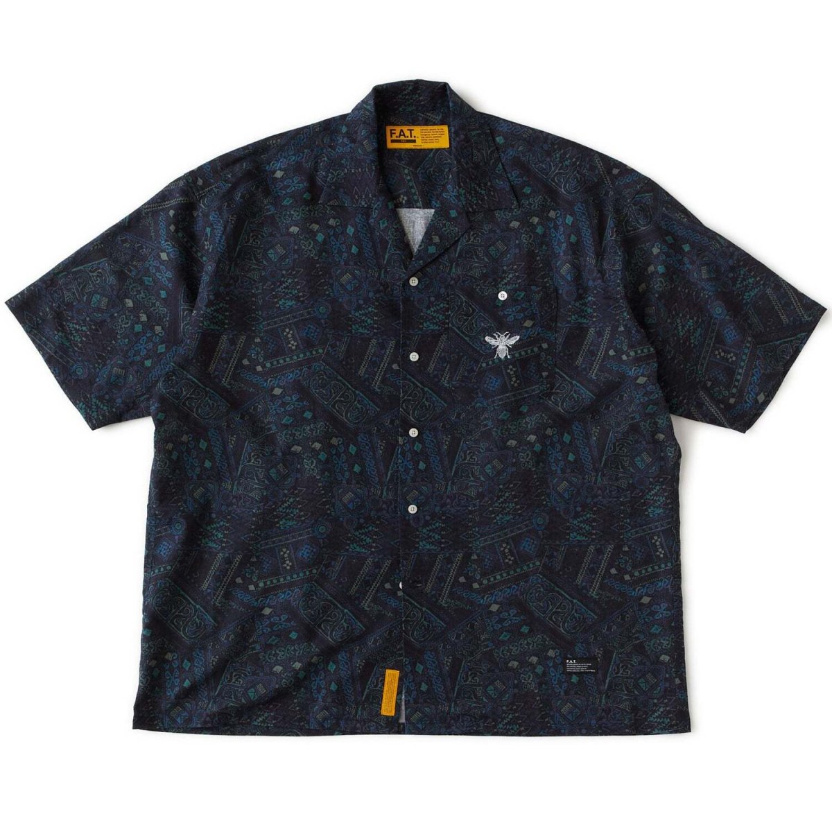 画像2: BEETIK S/S Shirts バティックプリント コットンリネン 半袖 シャツ (2)