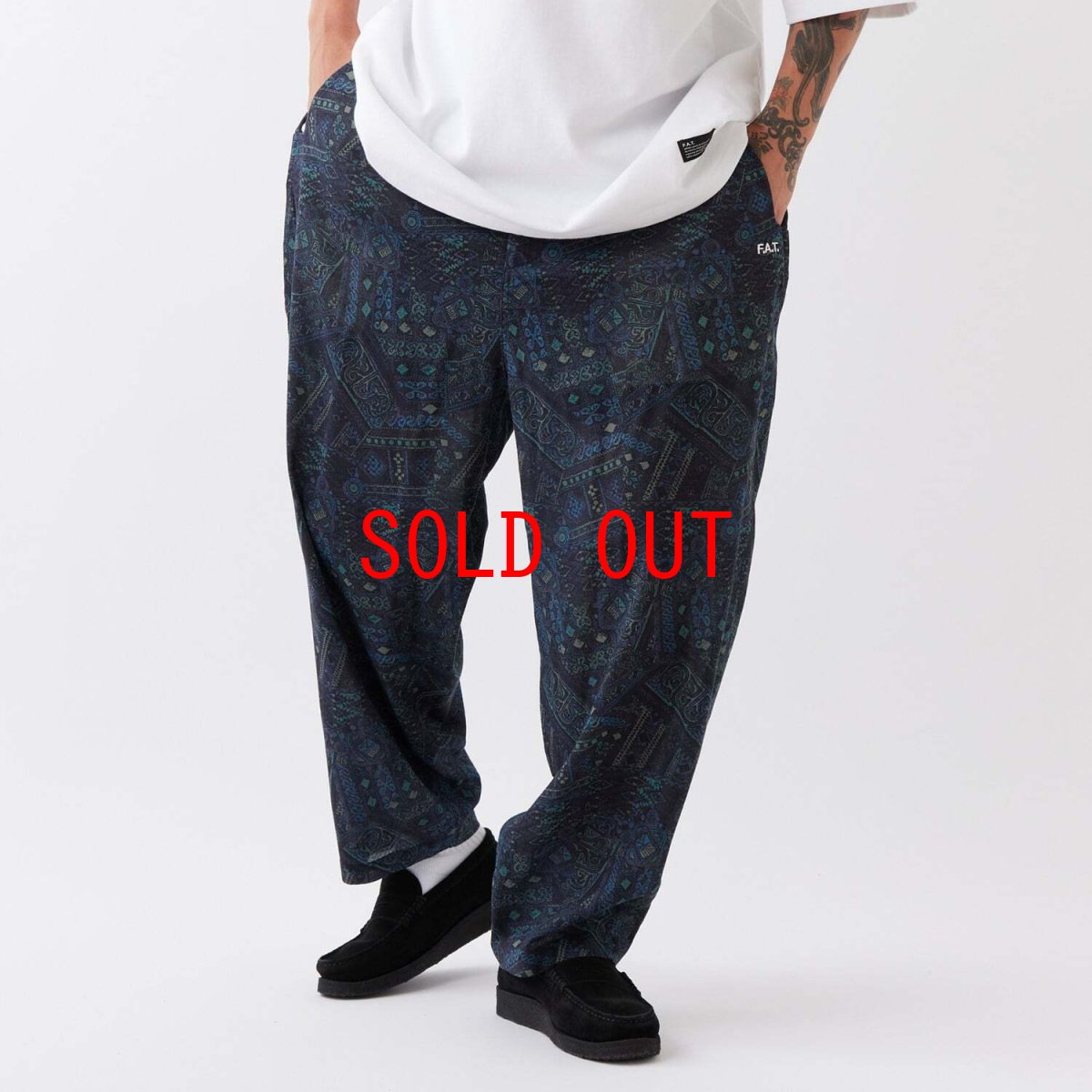 FAT BATILAX Wide Pants Navy