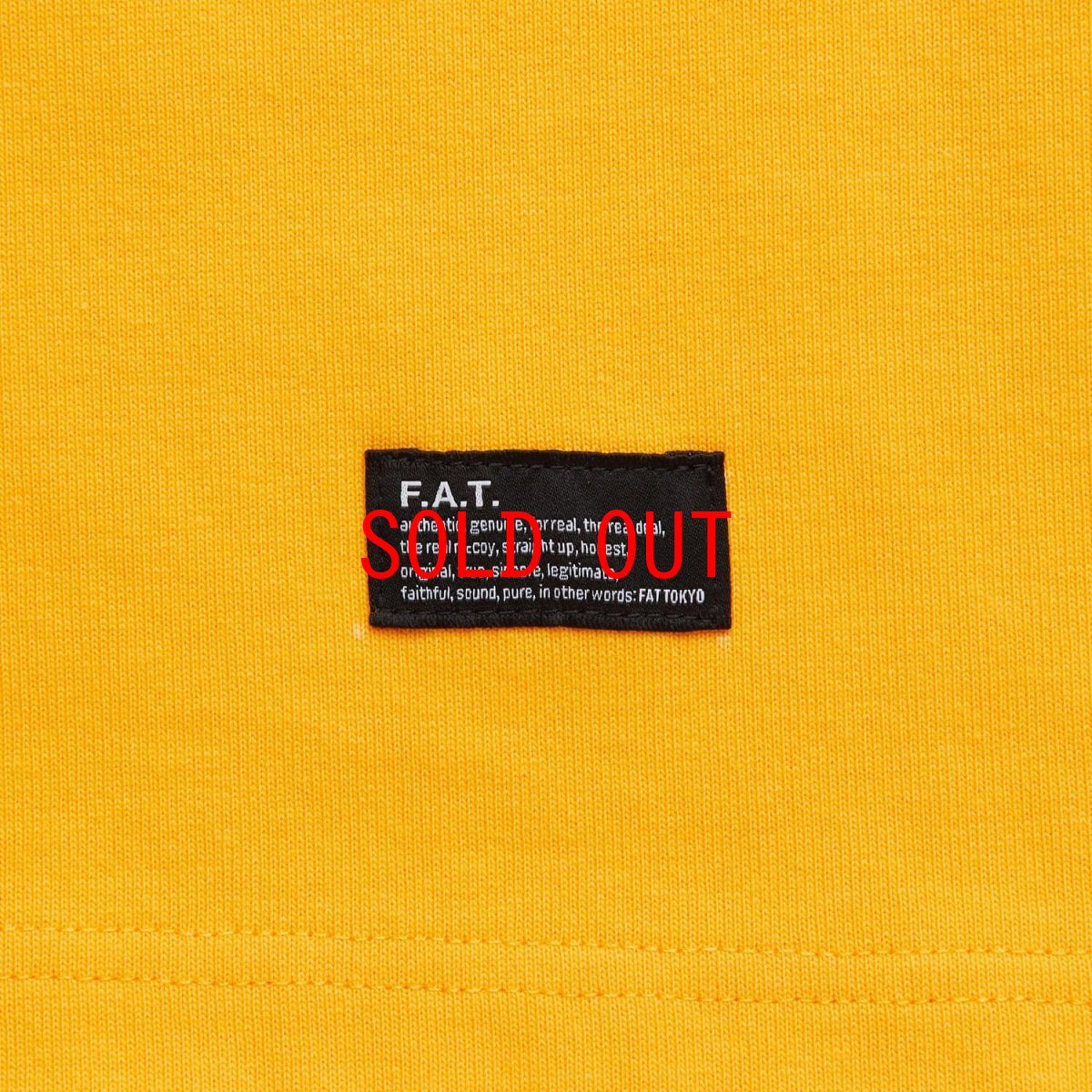 画像4: FAT FA-TANG S/S Artist Tee Yellow 半袖 ヘビーオンス フォト Tシャツ F.A.T. (4)