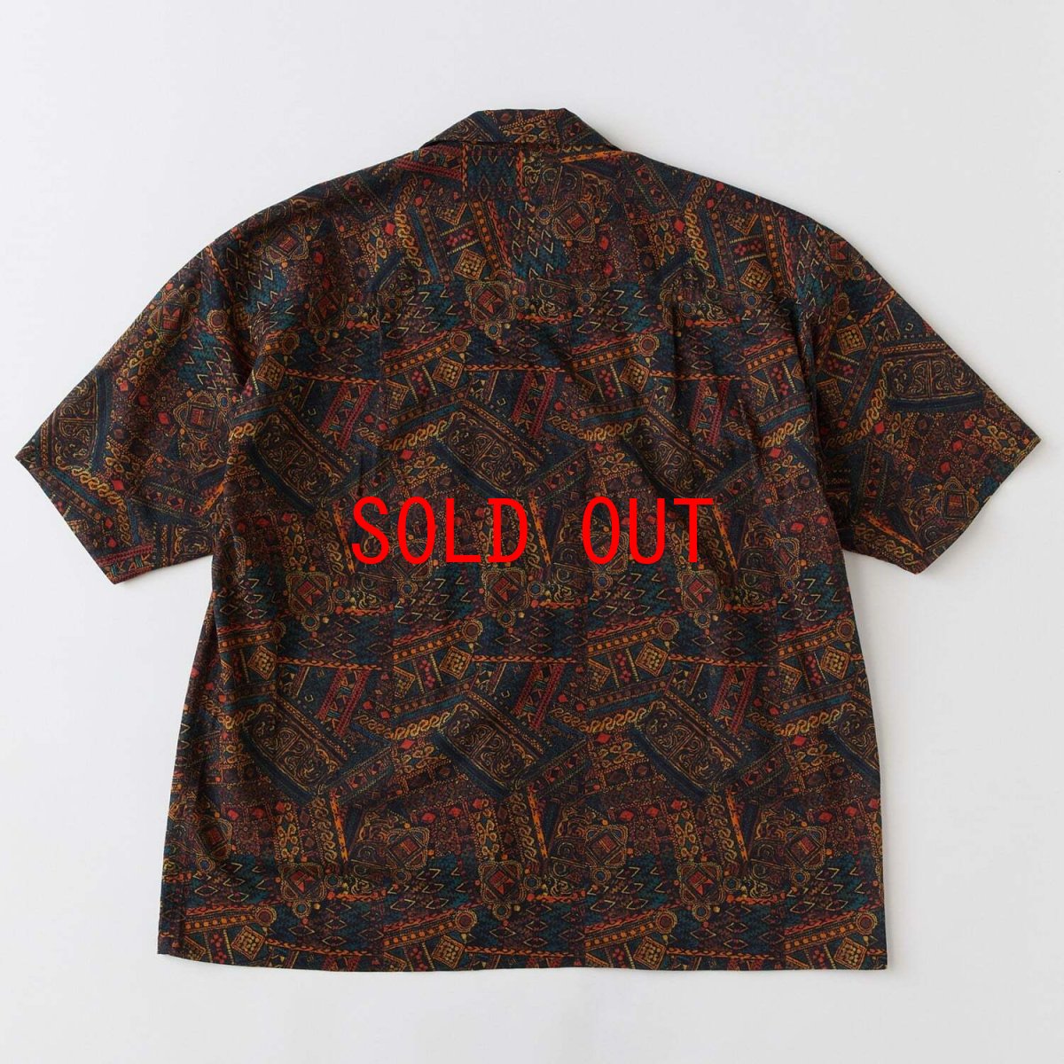 画像3: 【FAT 沖縄 シャツ メンズファッション 通販】F.A.T. BEETIK S/S Shirts Brown バティックプリント コットンリネン 半袖 (3)