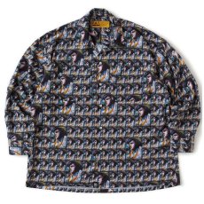 画像2: "ELVIS" L/S Artist Shirts ステンシルアート ビッグ シルエット 長袖 シャツ (2)