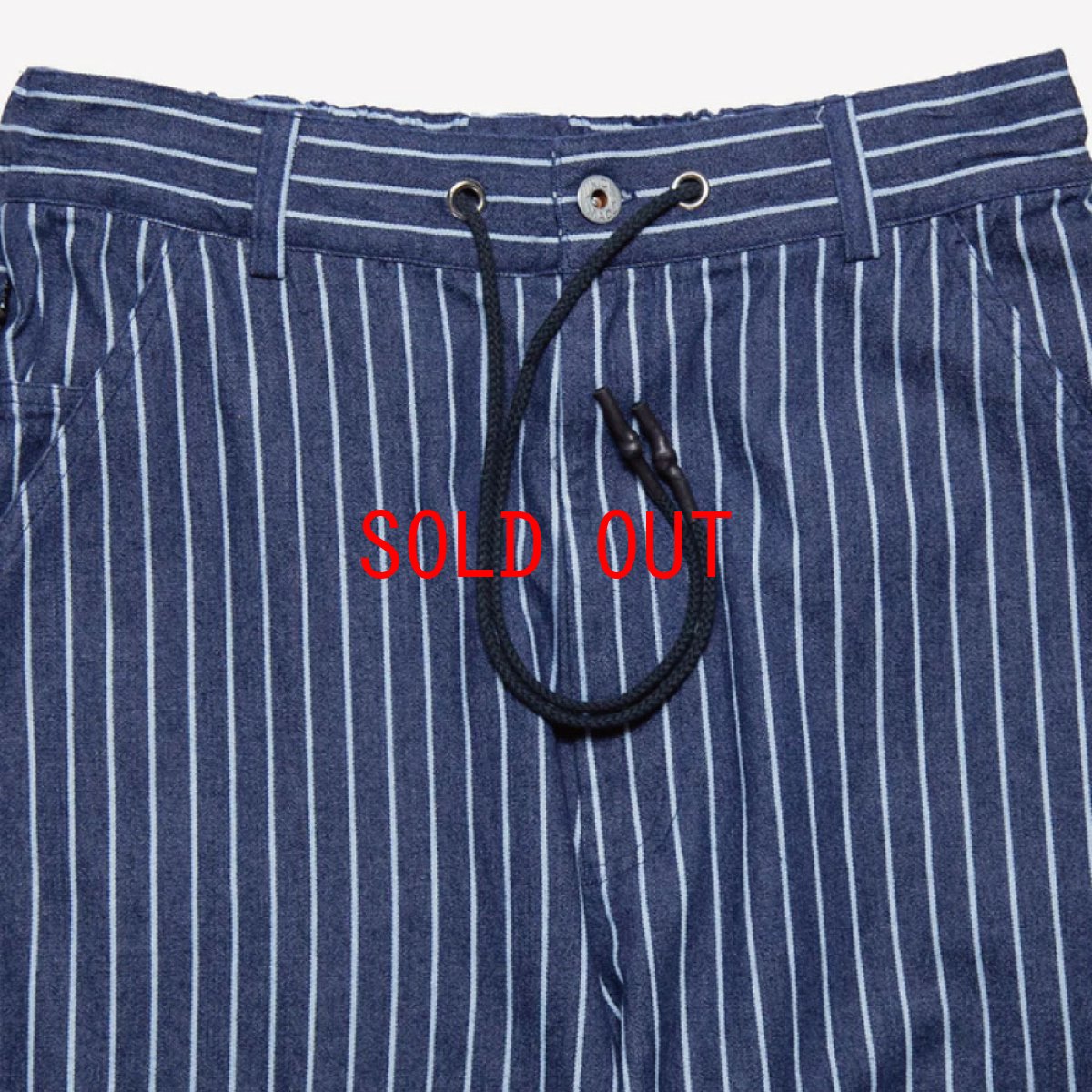 画像5: HAIGHT Stripe Denim Painter Pants Blue ライトオンス デニム ペインター ストライプパンツ (5)