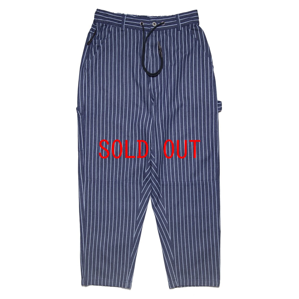 画像2: HAIGHT Stripe Denim Painter Pants Blue ライトオンス デニム ペインター ストライプパンツ (2)