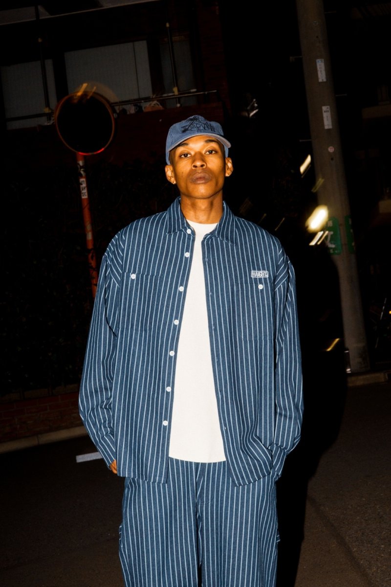 画像2: STRIPE DENIM SHIRT ライトオンス デニム ストライプ シャツ (2)