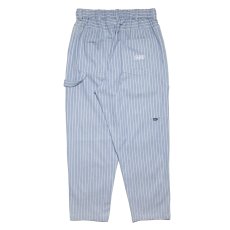 画像4: STRIPE DENIM PAINTER PANTS L.Blue ライトオンス デニム ペインター ストライプ パンツ (4)