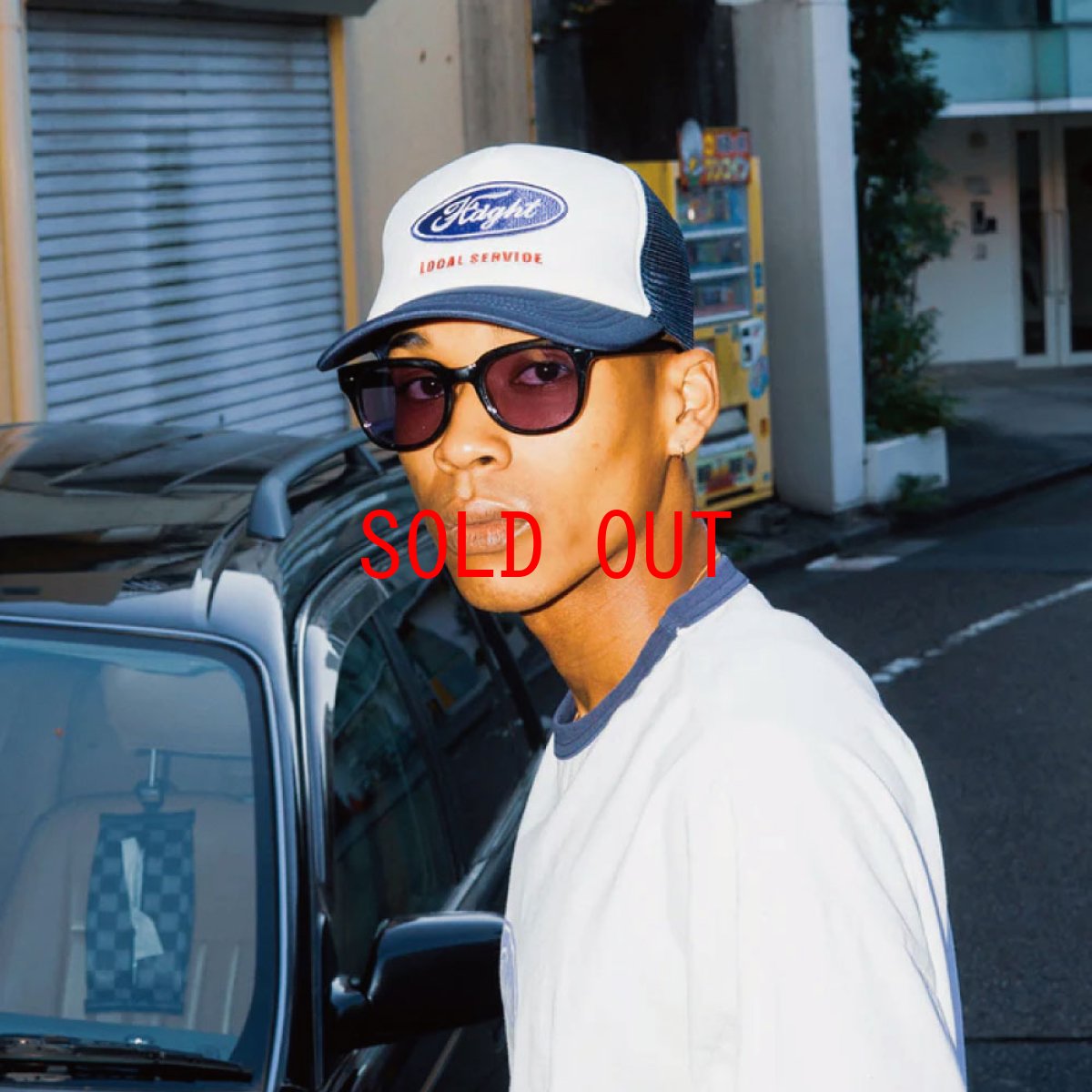 画像1: LOCAL SERVICE OVAL LOGO MESH CAP ツートン メッシュ キャップ (1)