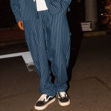 画像1: STRIPE DENIM PAINTER PANTS ライトオンス デニム ペインター ストライプ パンツ (1)
