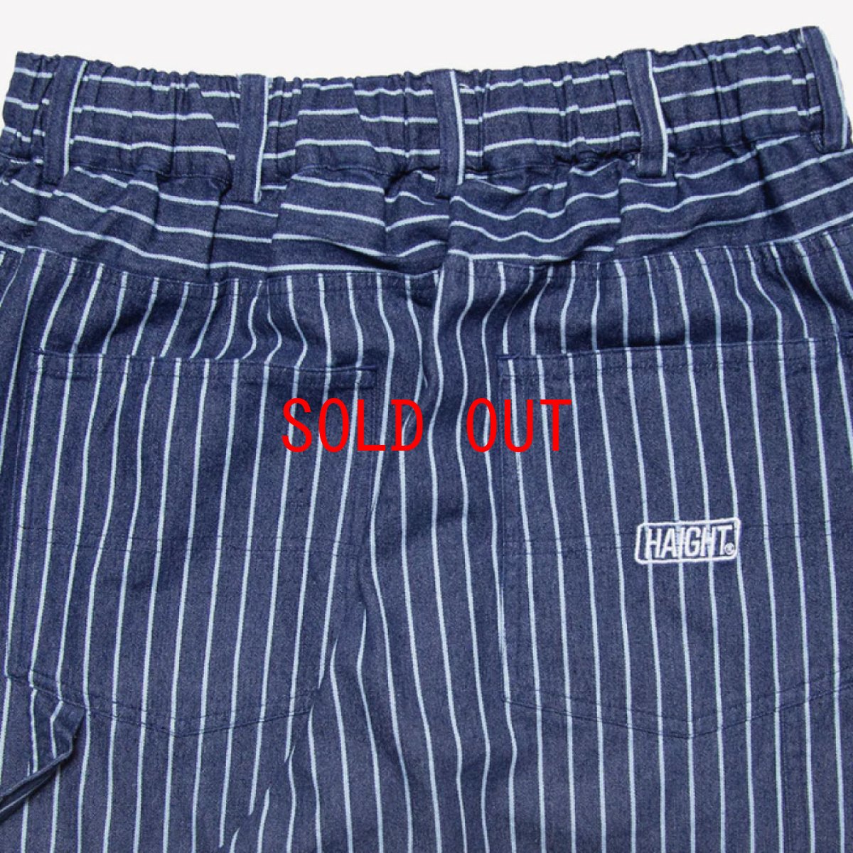 画像7: HAIGHT Stripe Denim Painter Pants Blue ライトオンス デニム ペインター ストライプパンツ (7)