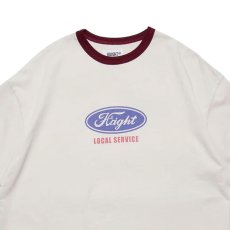 画像6: Haight GRID GIRL Ringer Tee / RAT HOLE STUDIO Natural/Burgundy グラフィック リンガーTシャツ (6)
