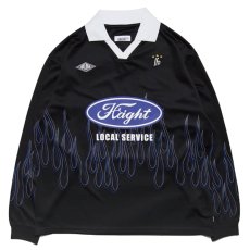画像2: Haight FLAMES SOCCER JERSEY / ピンスト フレイムス ロングスリーブ サッカーシャツ (2)
