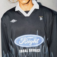 画像1: Haight FLAMES SOCCER JERSEY / ピンスト フレイムス ロングスリーブ サッカーシャツ (1)