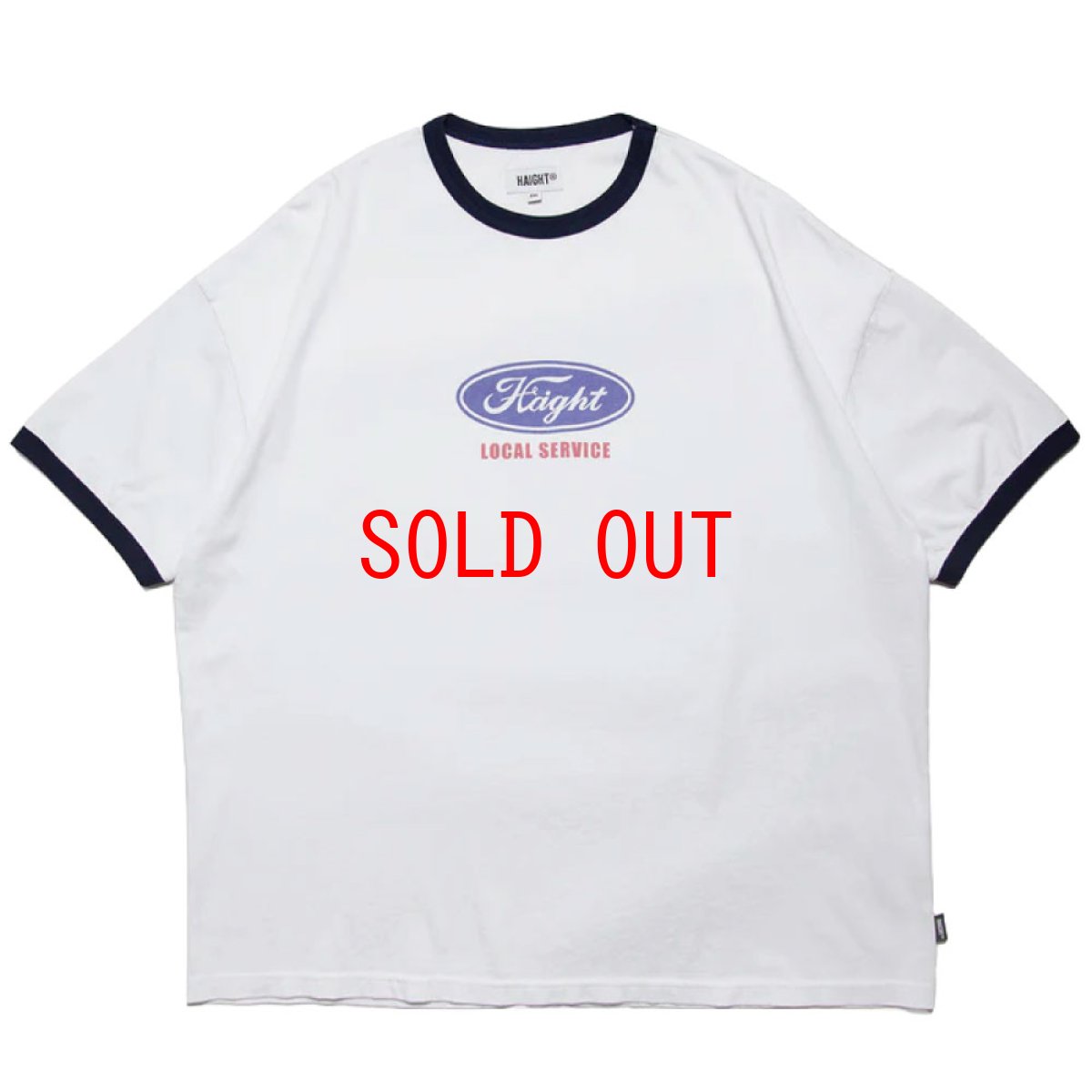 画像2: Haight GRID GIRL Ringer Tee / RAT HOLE STUDIO グラフィック リンガーTシャツ (2)