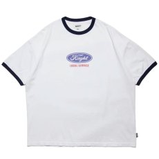 画像2: Haight GRID GIRL Ringer Tee / RAT HOLE STUDIO グラフィック リンガーTシャツ (2)