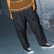 画像1: LIGHT BAKER PANTS Black クラシカル ベイカー パンツ (1)