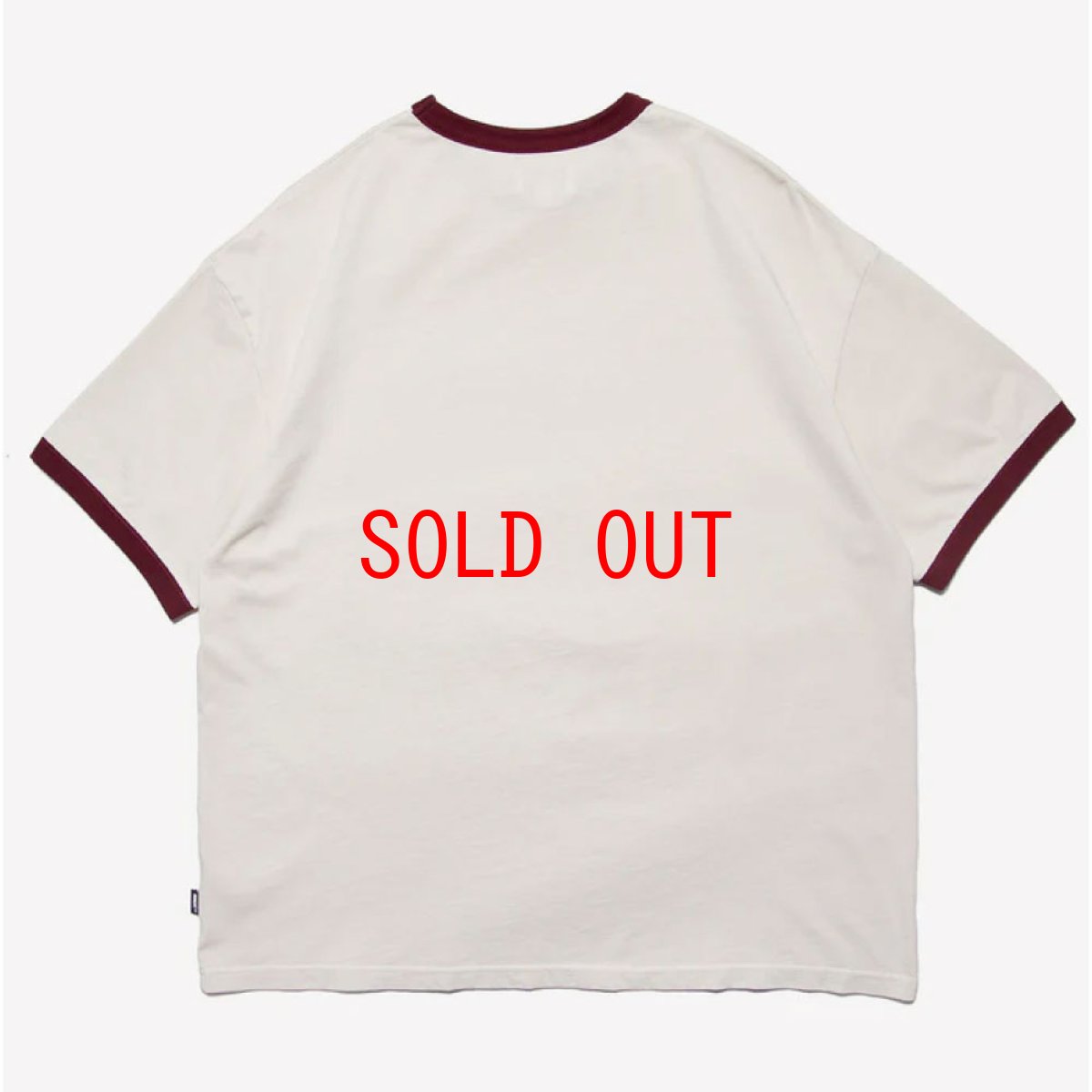 画像3: 【Haight 沖縄 Tシャツ メンズファッション 通販】GRID GIRL Ringer Tee / RAT HOLE STUDIO Natural/Burgundy グラフィック リンガー (3)