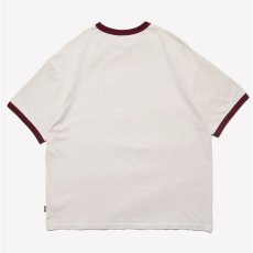 画像3: Haight GRID GIRL Ringer Tee / RAT HOLE STUDIO Natural/Burgundy グラフィック リンガーTシャツ (3)