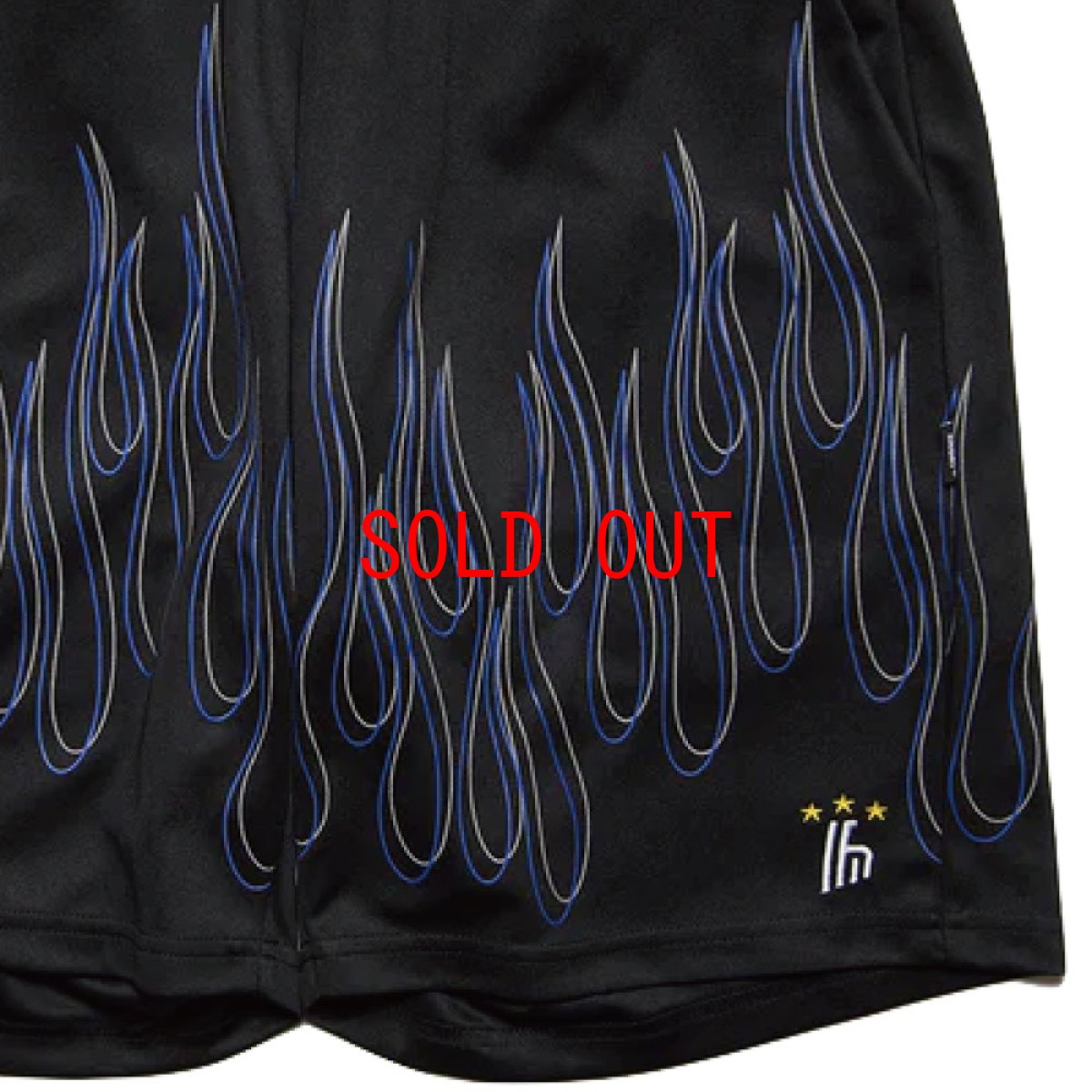 画像10: HAIGHT Flames Soccer Shorts ピンストライプ フレイムス グラフィック ショーツ (10)