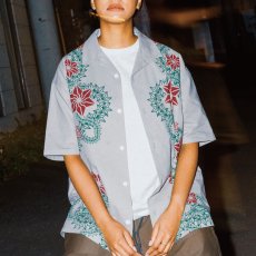 画像1: Haight × BAKIBAKI FLOWER SHIRT / アーティストコラボ オープンカラーシャツ (1)