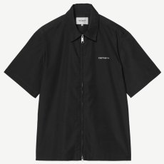 画像3: POSTAL ZIP S/S Shirts Black ショートスリーブ ジップ シャツ (3)