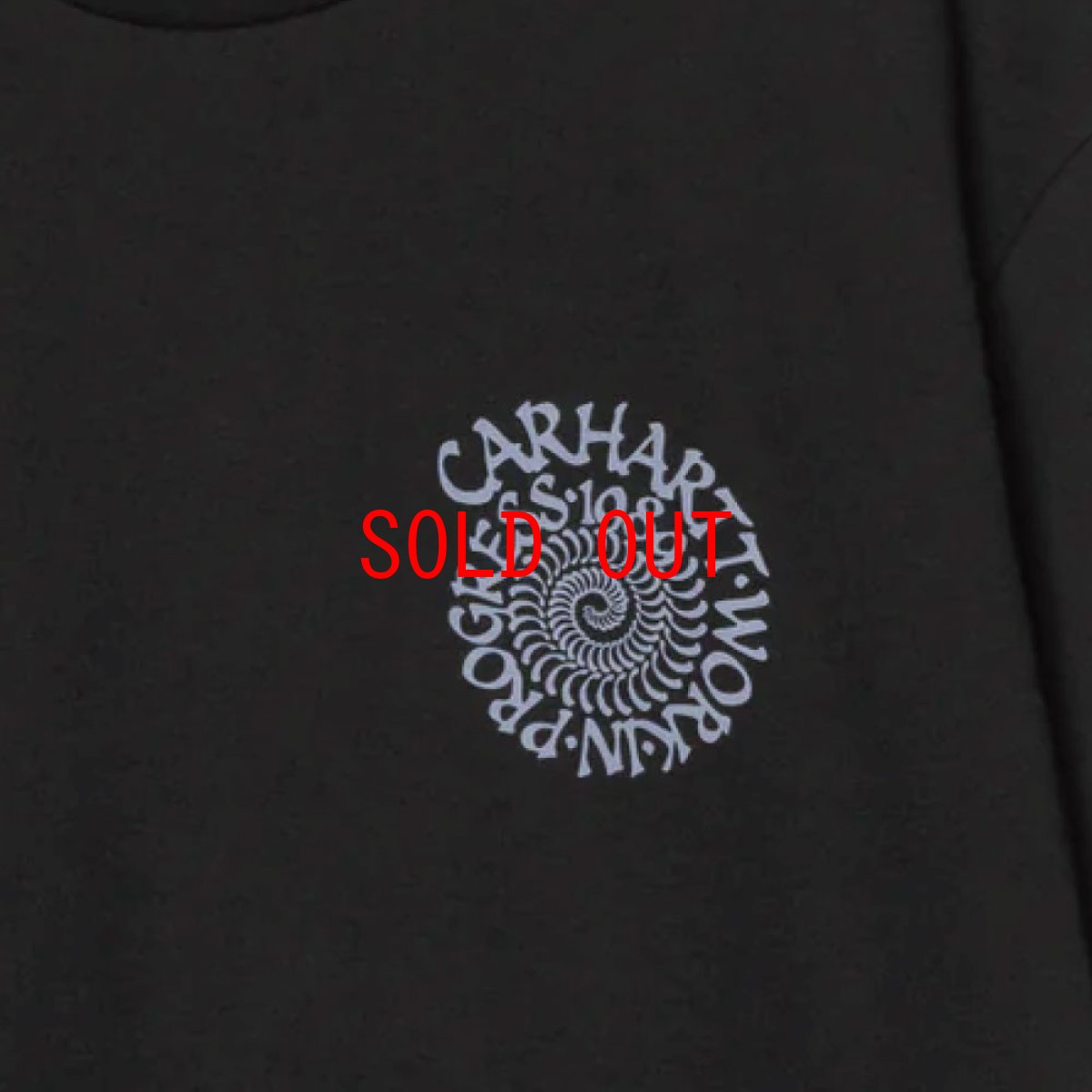 画像4: Carhartt WIP Spirals S/S Tee Black 半袖 グラフィックTシャツ ブラック (4)