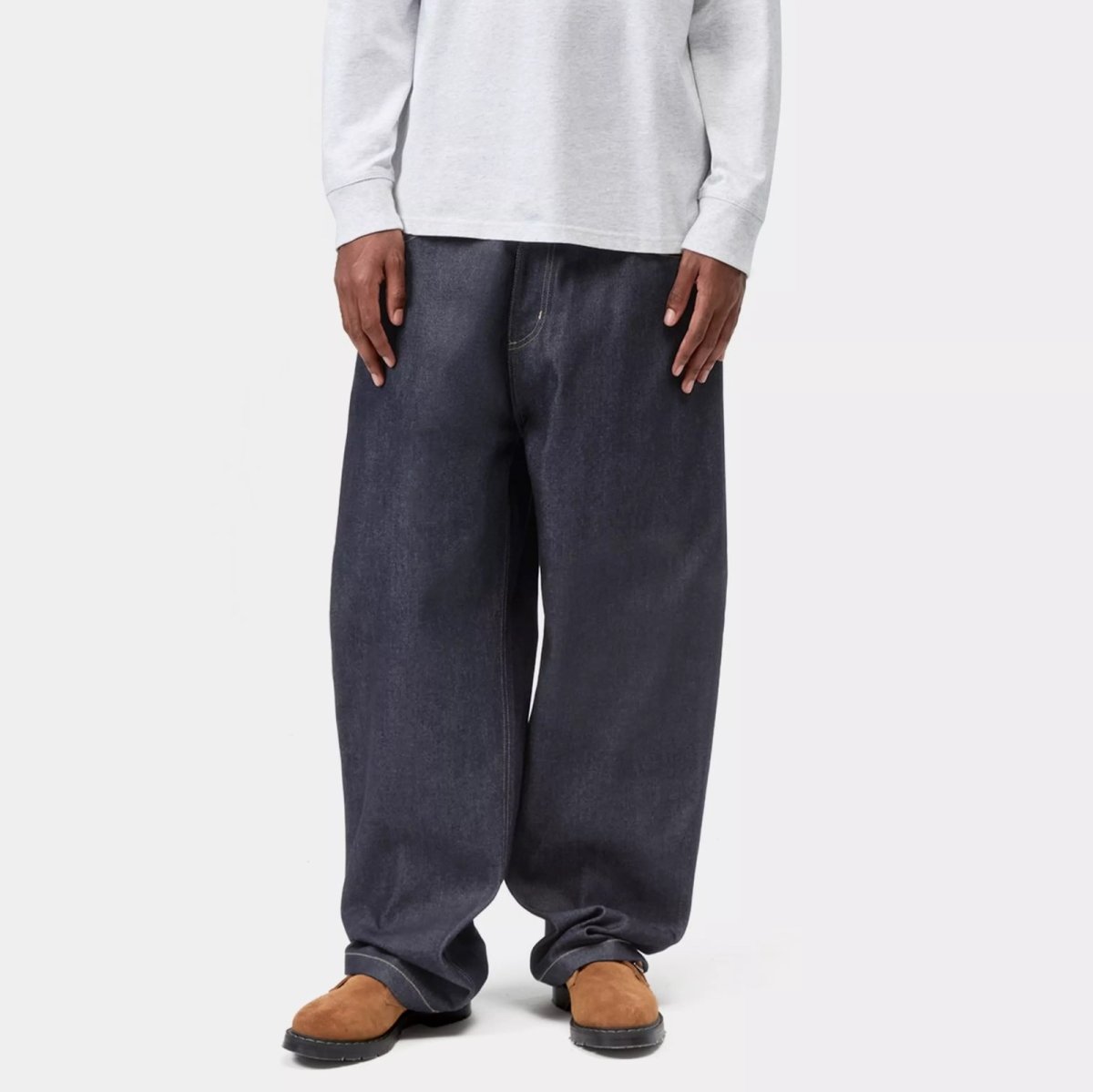 画像2: Brandon Pant Rigid Blue パンツ ヘビーウェイト 13.5oz ルーズ ストレート フィット (2)