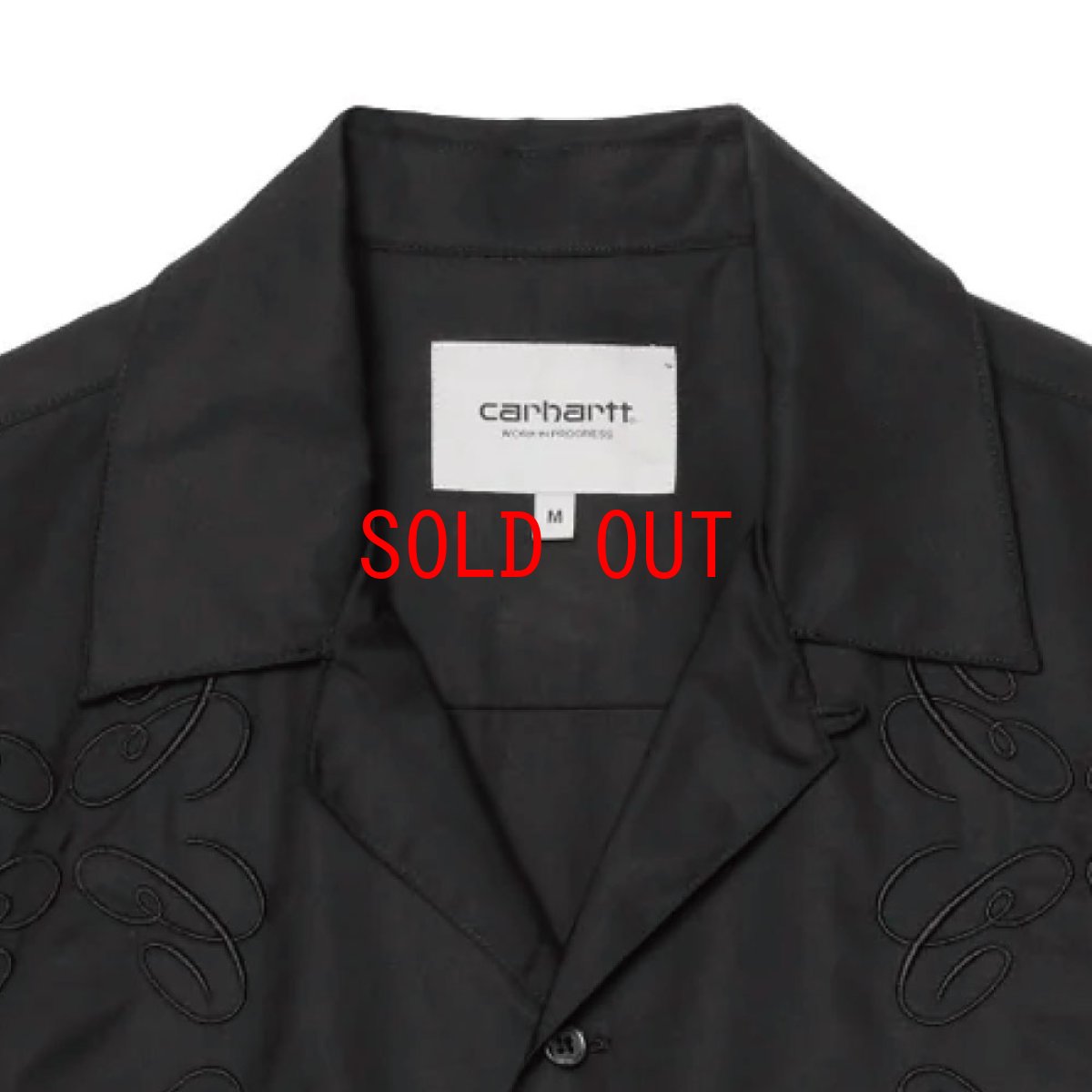 画像9: Carhartt WIP Signet Shirt Black ショートスリーブ シグネット 半袖 シャツ (9)