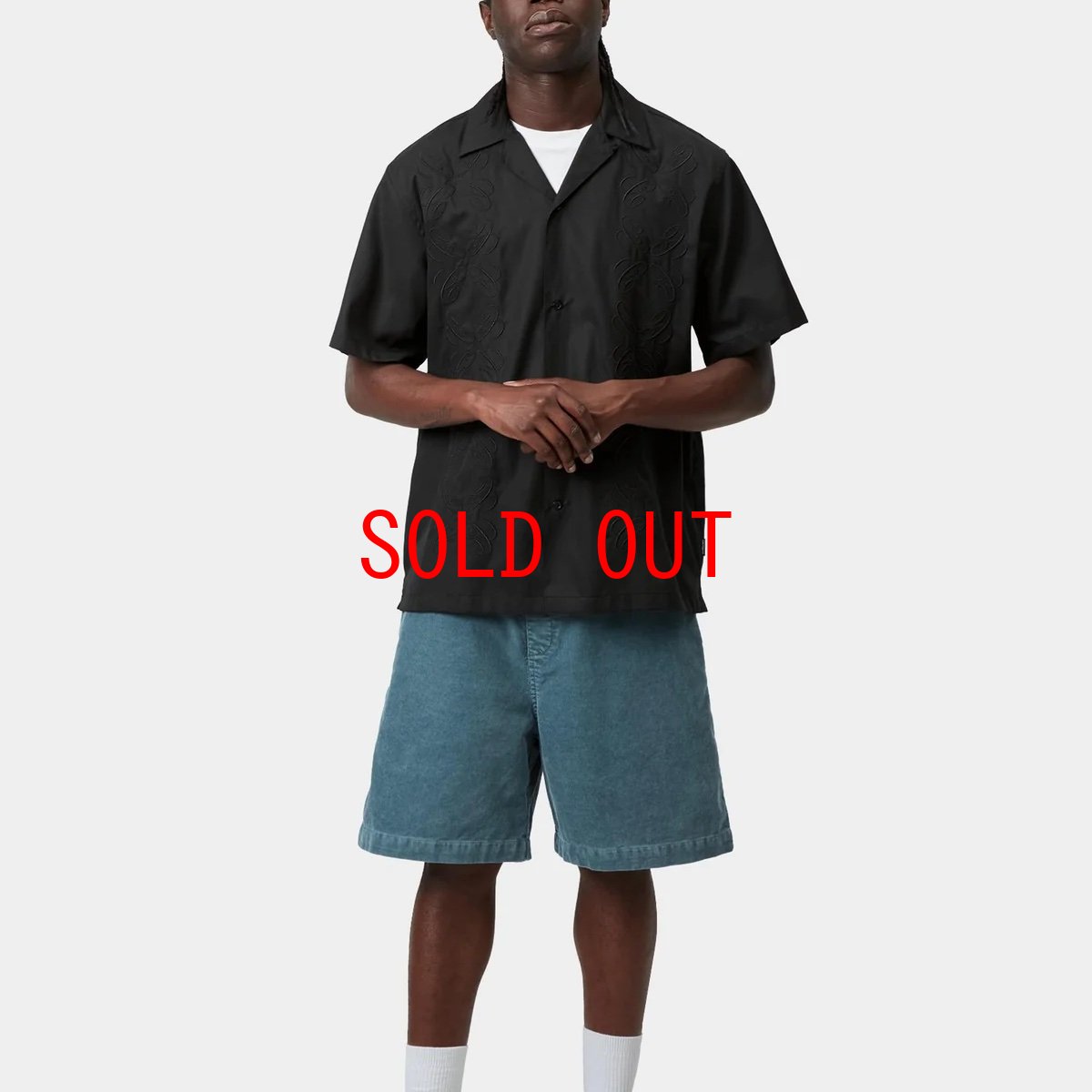 画像5: Carhartt WIP Signet Shirt Black ショートスリーブ シグネット 半袖 シャツ (5)